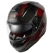 フルフェイスヘルメット A-FORCE RS FLASH type C カーボンアイアンレッド XL