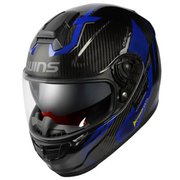 フルフェイスヘルメット A-FORCE RS FLASH type C カーボンアルマイトブルー XL