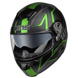 フルフェイスヘルメット FF-COMFORT GT-Z マットブラック×グリーン M
