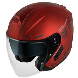 ジェットヘルメット G-FORCE SS JET STEALTH typeC 10.アイアンレッド/BK M-Slim
