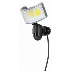 コンセント式LEDセンサーライト ワイド 2000lm/防雨構造/屋内・屋外用 DLA-18T600