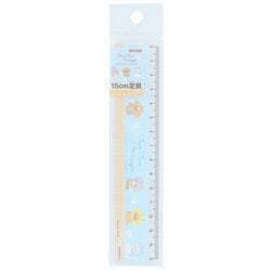 限定 15cm定規 ふわふわわんにゃん S4011830