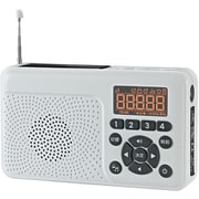 手回し＆ソーラー充電対応 防災ラジオ 日本製 FC-W118RD （H）