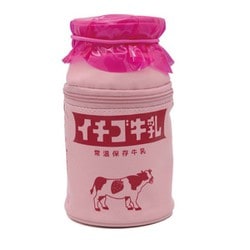みみちゃん堂 牛乳瓶ポーチ イチゴ AR0819193