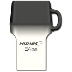 コンパクトUSBメモリ 64GB USB3.2（Gen1） Type-A/Type-C両対応 最大読込速度210MB/s 最大書込速度30MB/s 重量4g HDUF146C64G3C