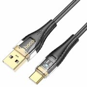 3A クリスタルType-Cケーブル 1.2m ブラック U121-AC-BK