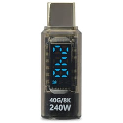 TCTC-DSP240-SBK [USB4対応 TYPE-C 電力ディスプレイ240W スケルトンブラック]