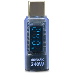 TCTC-DSP240-SBL [USB4対応 TYPE-C 電力ディスプレイ240W スケルトンブルー]