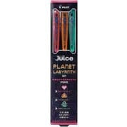 限定 ゲルインキボールペン Juice ジュース 0.5mm ネオンカラーシリーズ ネオンカラー3色セットA(ネオンピーチ/ネオンアプリコット/ネオンエメラルド) LJU-15-3CNA