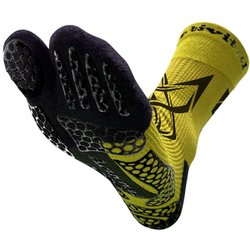 PRO ダブルエックス メンズ ランニングウェア ソックス イエロー L-LLサイズ（26-29cm）