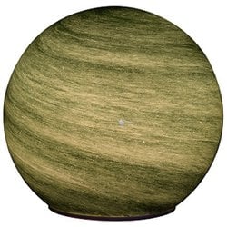 LED インテリア ナイトライト 電池式 惑星タイプ ガラス製 タイマー機能付き グリーン系 LT873S1