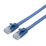 フラットLANケーブル CAT.6A準拠 5m ブルー JTLAN6A-F50BL