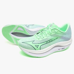 ウエーブリベリオンフラッシュ2 メンズ ランニングシューズ ミントグリーン×ダークネイビー（81） 28.5cm J1GC2435