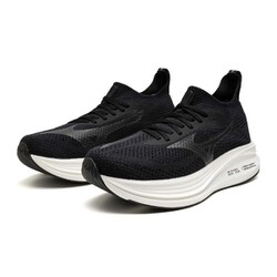 ミズノ ネオ ゼン ユニセックス ランニングシューズ ブラック×ホワイト（05） 24cm J1GC2528