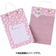 ラッピングサッシェ ランダムドット ピーチクリーム WRS-004