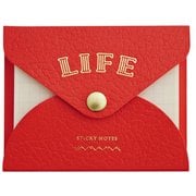 やまま文具×ライフ カバー付ふせん オレンジ 方眼 YL02