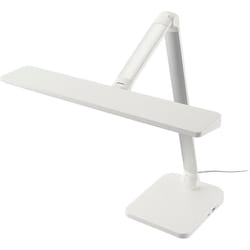 LEDデスクライト JIS規格 AA形準拠 Ra93 広く照らせる横幅35cmセード ODS-LDR3KW