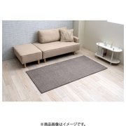 年間使えるシェニールラグ シェニフ 90x180cm ブラウン