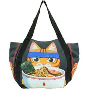 ラーメン赤猫 プリントバルーンバッグ 文蔵