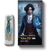 Tube T31 Lies of P フルミニスモデル USBスティック型SSD 1TB USB-A USB 3.2 (Gen 2) Read:1000MB/s Write:1000MB/s ホワイト SKHSU3-001T-LOP-B