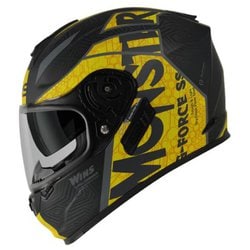 ウィンズジャパン フルフェイスヘルメット GTストライプ M イエロー ブラック FF-COMFORT GT-Stripe（エフ・エフ・コンフォート GTストライプ