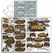 D356302 1/35 デカール WWII ドイツ 第1SS装甲師団のIII号突撃砲A/F/G型 パリ/ハリコフ/クルスク [プラモデル用品]