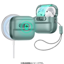 AirPods 4（2024）用 HaloLock搭載 Pulse Magnetic Lock スライド式 ケース Green 1C0130502