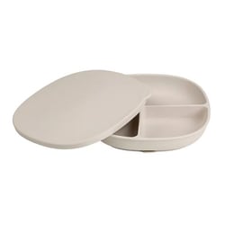 シリコンプレート＋リッド / Silicone Plate + Lid - latte 101646