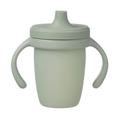 シリコンスパウトカップ＋ハンドル / Silicone Spout Cup + Handle - sage 201310