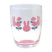 410144 [ディック・ブルーナ「ミッフィー Miffy」 グラス ガラス タンブラー 約260ml MIFFY＆ROSE ボトムカラー ピンク]