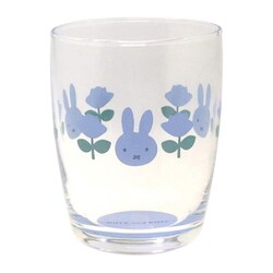 ディック・ブルーナ「ミッフィー Miffy」 グラス ガラス タンブラー 約260ml MIFFY＆ROSE ボトムカラー ブルー 410145