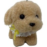 50007 ふわもこシリーズ キーチェーン付 ぬいぐるみ イヌ ベージュ