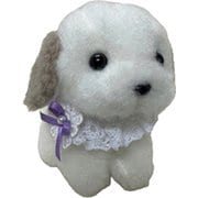 50009 ふわもこシリーズ キーチェーン付 ぬいぐるみ イヌ ホワイト