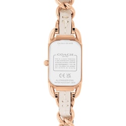 COACH ホワイトレザーベルト COACH】ホワイト レザー ベルト