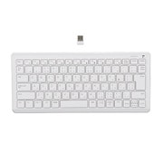 超静音無線ミニキーボード(テンキーなし) ホワイト FKB-R251W