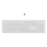 超静音無線フルキーボード(テンキー付き) ホワイト FKB-R249W