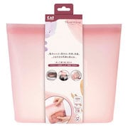 DH6310 [シリコーン 保存バッグ 薄型 700ml オールドラズベリー 食材保存や調理に使える 食洗器対応 160×195×46mm]