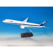 NH00123 1/100 完成品 787-10 JA981A WiFiレドーム・ギア無 木製台座・プレート付 [塗装済完成品モデル]