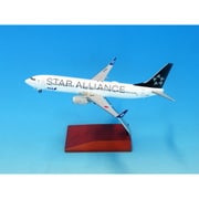 NH20237 1/200 完成品 BOEING 737-800 JA51AN STAR ALLIANCE WiFiレドーム･VHF･ギア付 木製台座・プレート付 [塗装済完成品モデル]