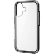PM-A24AHVAIR2BK [iPhone 16 ハイブリッドケース 衝撃吸収 軽量 カメラレンズ保護設計 MUBRAIN ブラック×クリア]