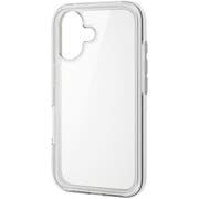 PM-A24AHVAIR2RW [iPhone 16 ハイブリッドケース 衝撃吸収 軽量 カメラレンズ保護設計 MUBRAIN リサイクルホワイト×クリア]
