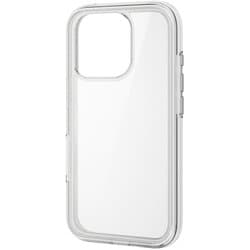 PM-A24CHVAIR2RW [iPhone 16 Pro ハイブリッドケース 衝撃吸収 軽量 カメラレンズ保護設計 MUBRAIN リサイクルホワイト×クリア]