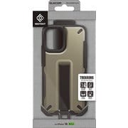 PM-A24ANESTBE [iPhone 16 ハイブリッドケース 衝撃吸収 ストラップホール付 フィンガーベルト付 スタンド機能 専用ホルダー付 NESTOUT サンドベージュ]