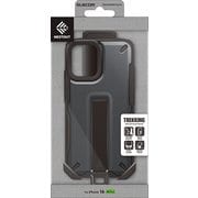 PM-A24ANESTGY [iPhone 16 ハイブリッドケース 衝撃吸収 ストラップホール付 フィンガーベルト付 スタンド機能 専用ホルダー付 NESTOUT グレー]