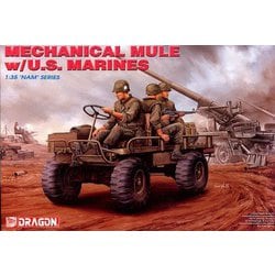 DR3317 1/35 ベトナム戦争 アメリカ海兵隊 M274トラック メカニカルミュール w/海兵隊員 [組立式プラスチックモデル]