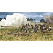 DR6522SP 1/35 WW.II ドイツ軍88mm対戦車砲 Pak 43/3 L/71 簡易砲架付 アルミ砲身/3Dプリントマズルブレーキ/金属砲弾/砲兵フィギュア4体付属 豪華仕様 [組立式プラスチックモデル]