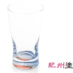 ミニグラス1P 北斎 蒔絵赤富士 浮世絵・和柄 771085