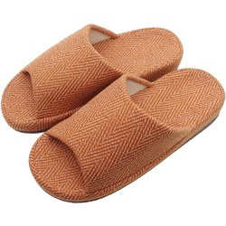 REply ヘリンボーンコンフォートスリッパ L 約25cm～26.5cm オレンジ NPAK24907