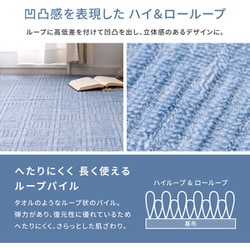 萩原 HAGIHARA 平織カーペット　アンバー江戸間6畳　ベージュ 萩原 HAGIHARA 軽くて扱いやすい平織カーペット アンバー 江戸間