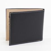 gl049 [GL049 FRUH BICOLOR スマートショートウォレット 財布 ブラック]